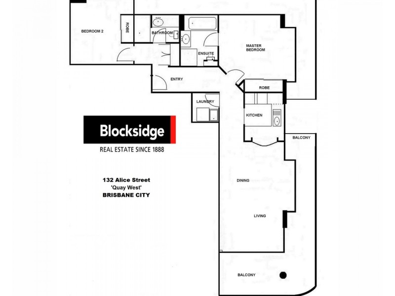 1601/132 Alice Street, Brisbane City QLD 4000 Floorplan