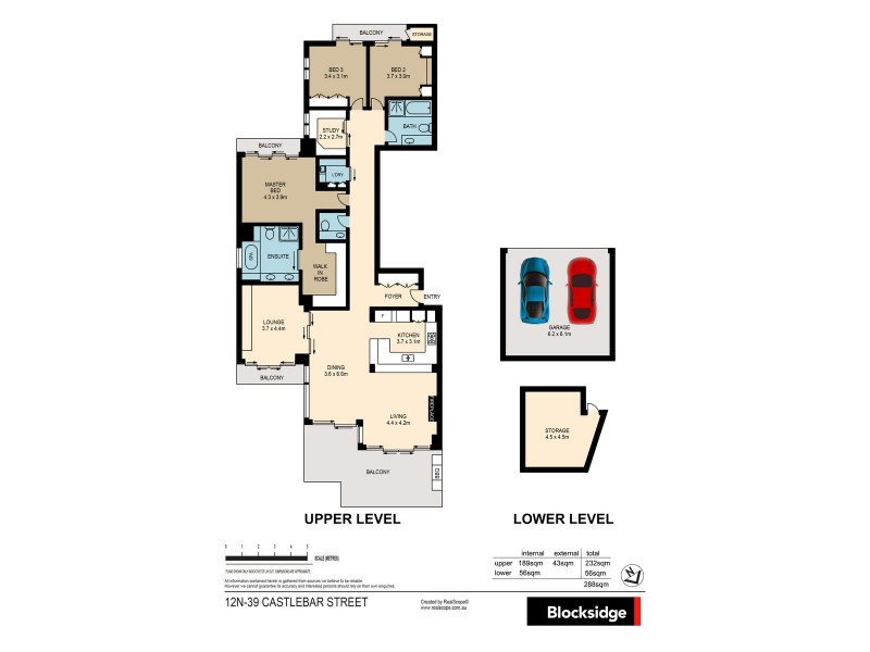 12N/39 Castlebar Street, Kangaroo Point QLD 4169 Floorplan