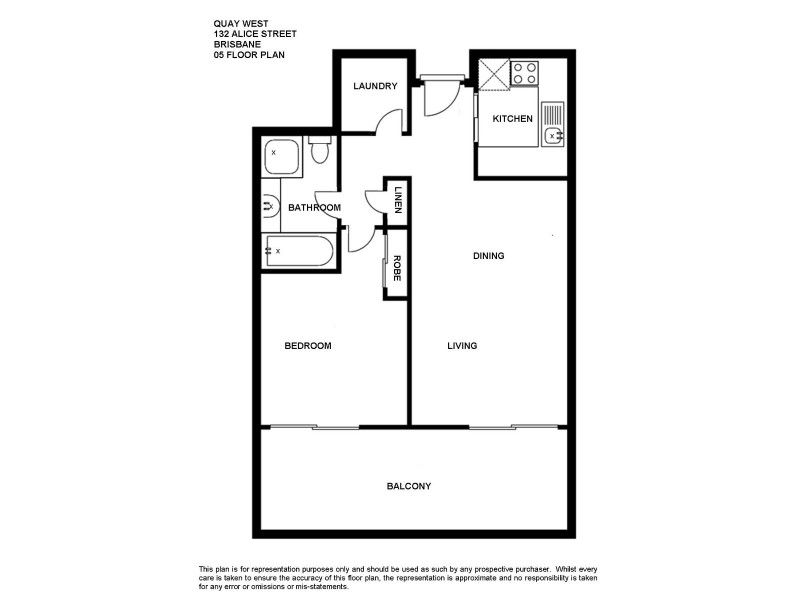 905/132 Alice Street, Brisbane City QLD 4000 Floorplan