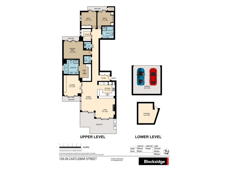 12N/39 Castlebar Street, Kangaroo Point QLD 4169 Floorplan