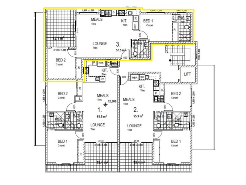3/29 Ortive Street, Yeronga QLD 4104 Floorplan
