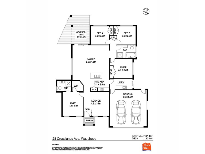 28 Crosslands Avenue, Wauchope NSW 2446 Floorplan