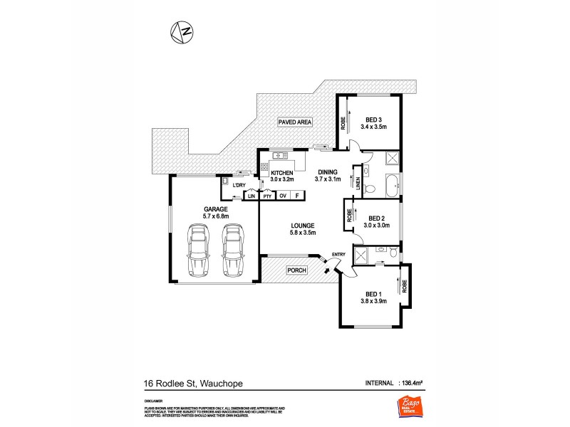 16 Rodlee Street, Wauchope NSW 2446 Floorplan