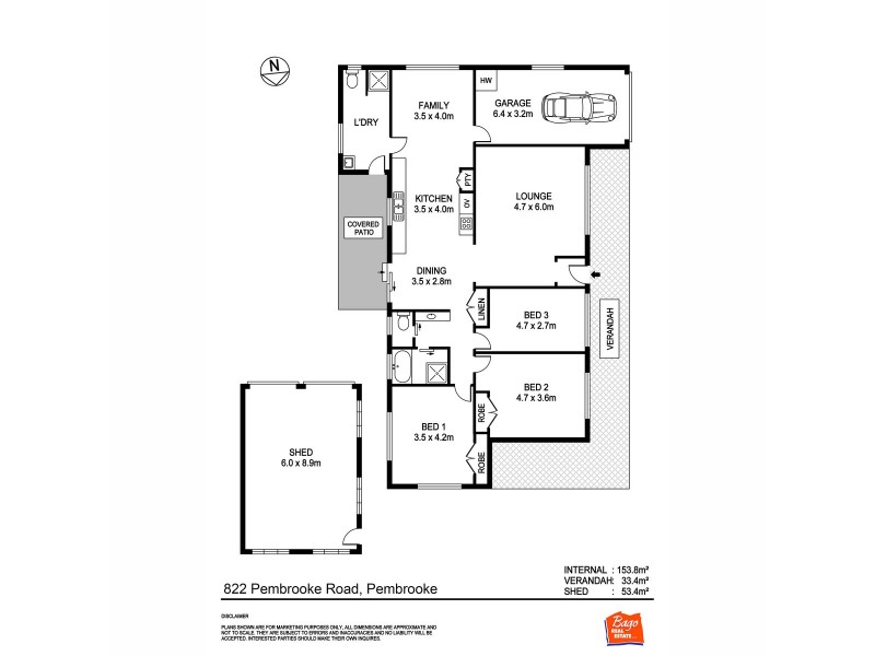 822 Pembrooke Road, Pembrooke NSW 2446 Floorplan