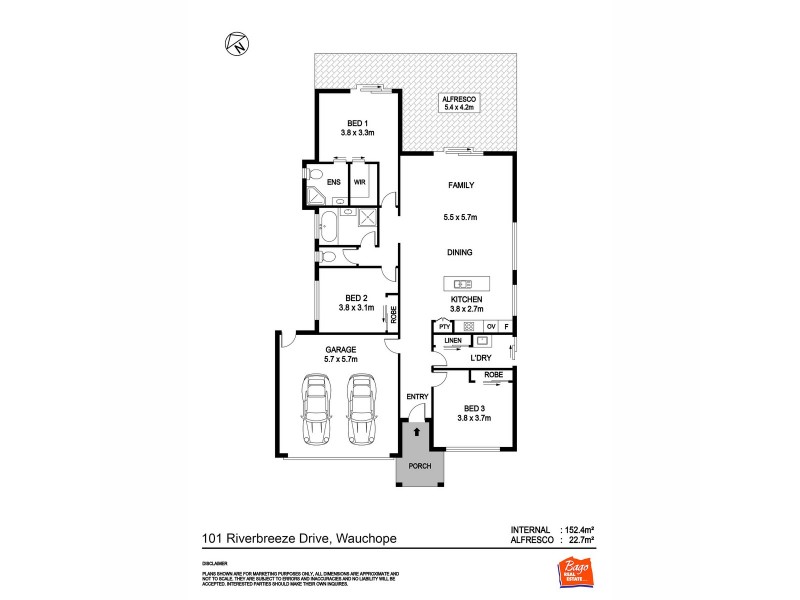 101 Riverbreeze Drive, Wauchope NSW 2446 Floorplan