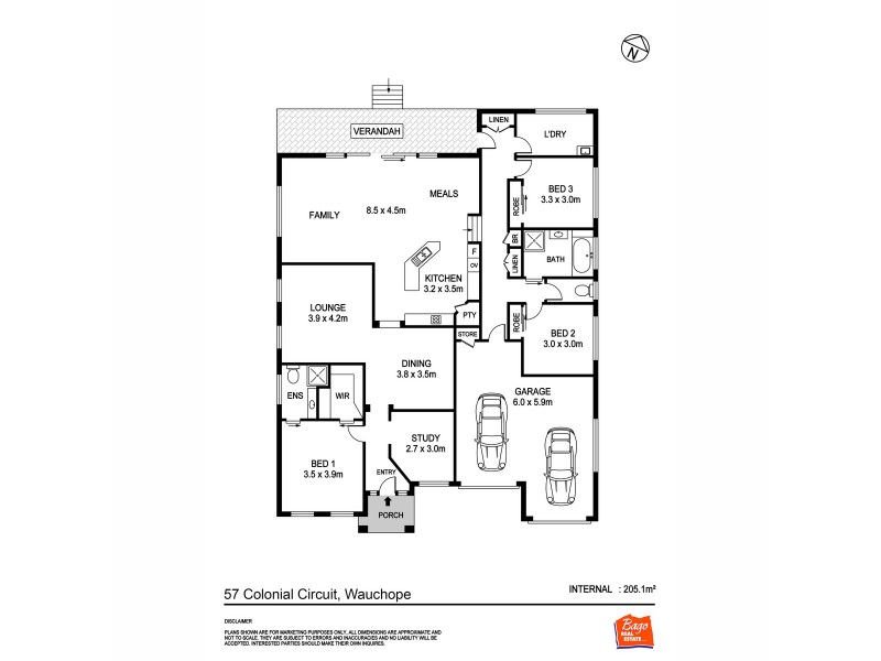 57 Colonial Circuit, Wauchope NSW 2446 Floorplan