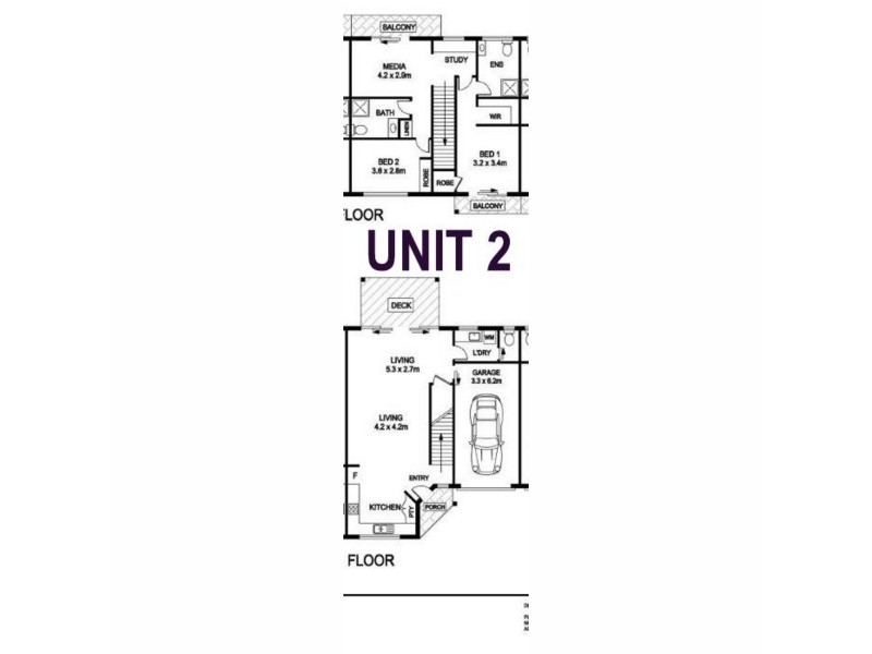 2/107B Cameron Street, Wauchope NSW 2446 Floorplan