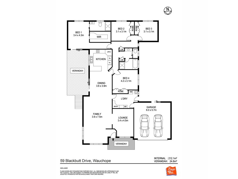 59 Blackbutt Drive, Wauchope NSW 2446 Floorplan