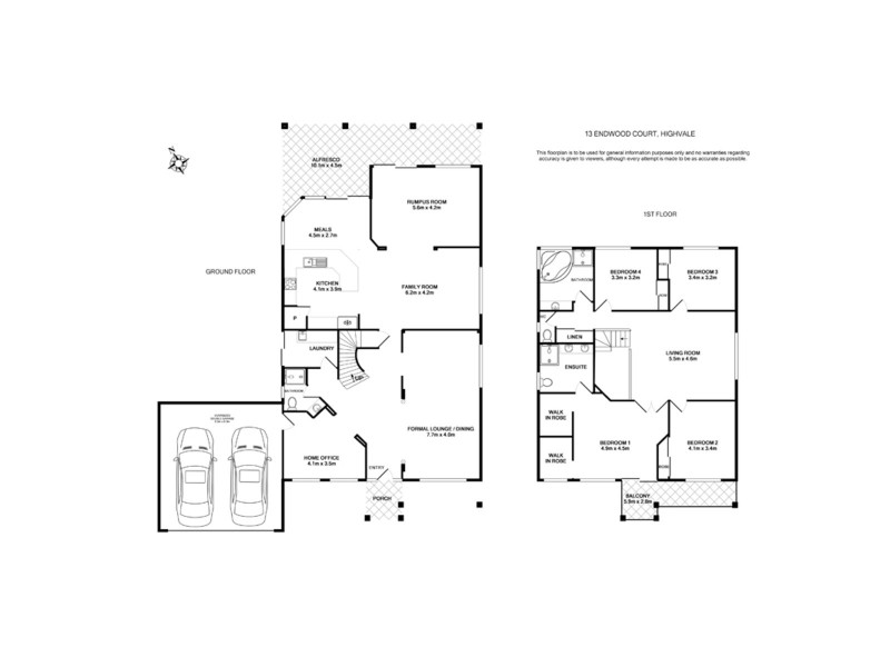 13 Endwood Court, Highvale QLD 4520 Floorplan