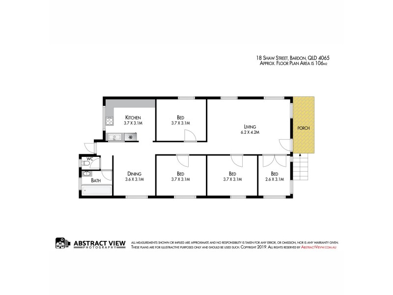 18 Shaw Street, Bardon QLD 4065 Floorplan