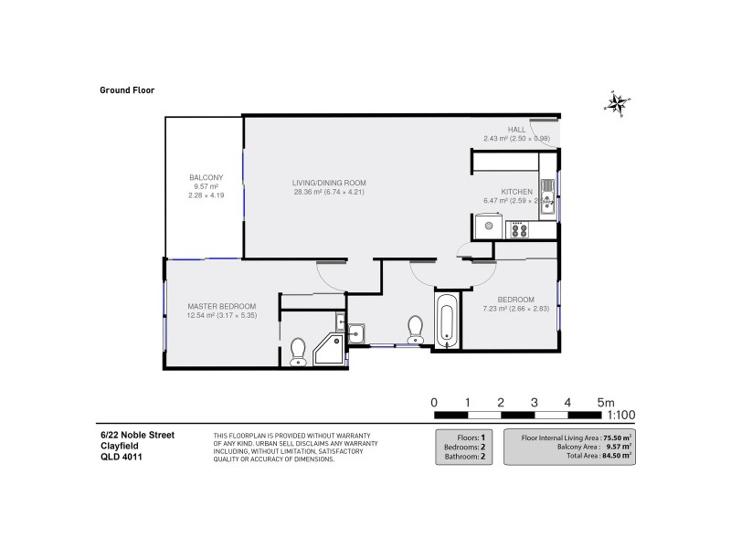 6/22 Noble Street, Clayfield QLD 4011 Floorplan