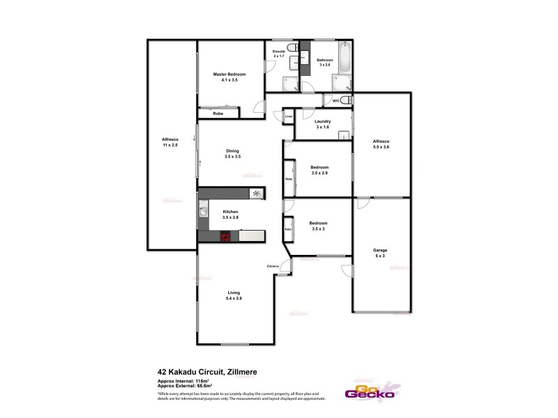 42 Kakadu Circuit, Zillmere QLD 4034 Floorplan