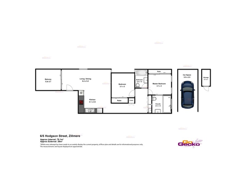 6/5 Hodgson Street, Zillmere QLD 4034 Floorplan