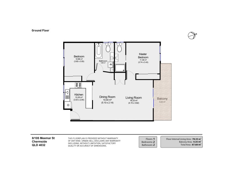 8/105 Meemar Street, Chermside QLD 4032 Floorplan