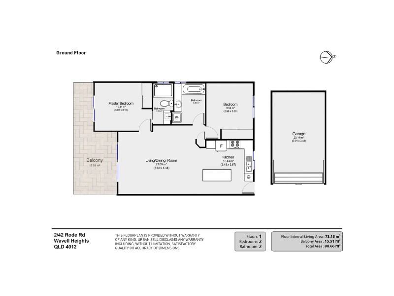 2/42 Rode Road, Wavell Heights QLD 4012 Floorplan