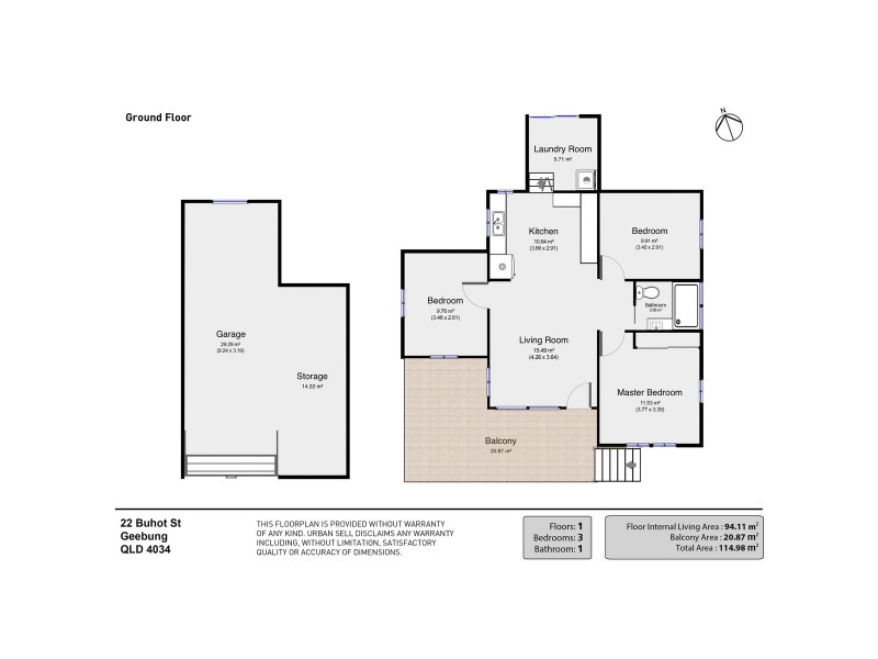 22 Buhot Street, Geebung QLD 4034 Floorplan