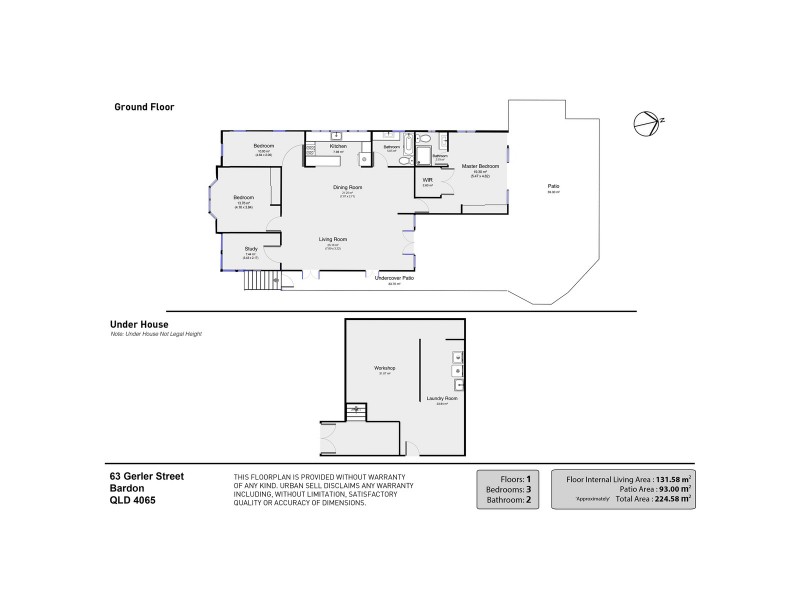 63 Gerler Street, Bardon QLD 4065 Floorplan