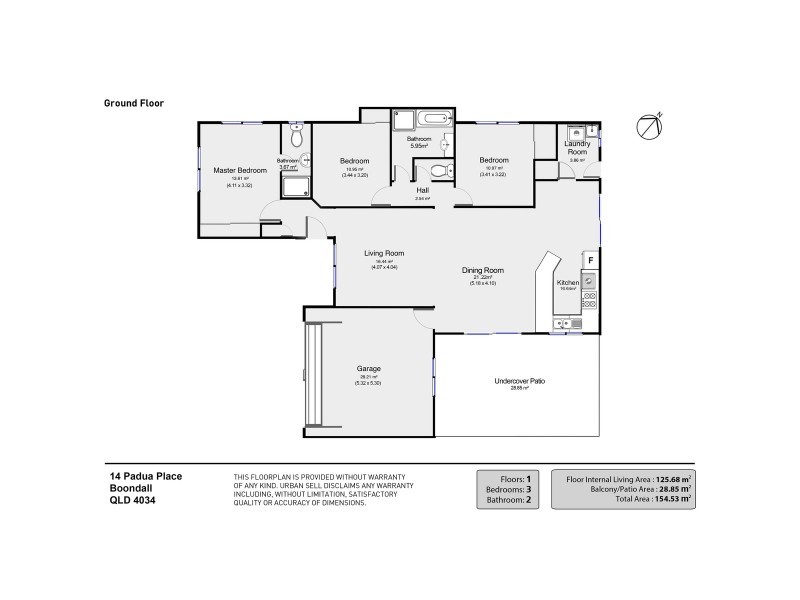 14 Padua Place, Boondall QLD 4034 Floorplan