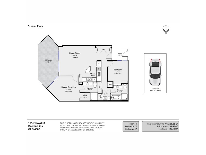 131/7D Boyd Street, Bowen Hills QLD 4006 Floorplan