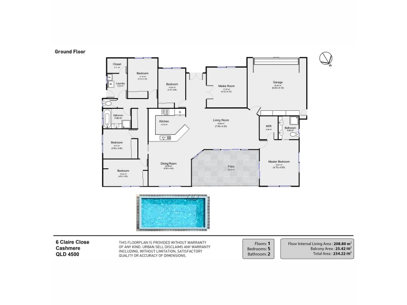 6-8 Claire Close, Cashmere QLD 4500 Floorplan