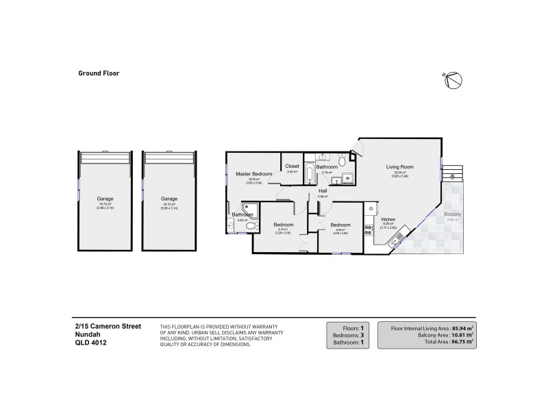 2/15 Cameron Street, Nundah QLD 4012 Floorplan