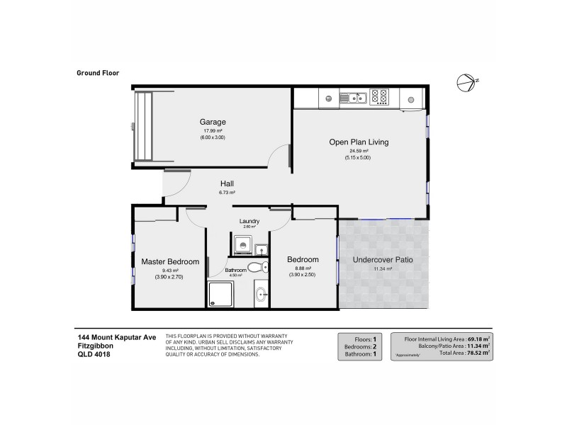 144 Mount Kaputar Avenue, Fitzgibbon QLD 4018 Floorplan