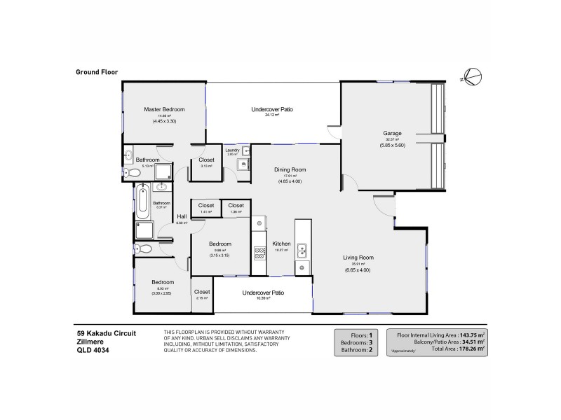 59 Kakadu Circuit, Zillmere QLD 4034 Floorplan