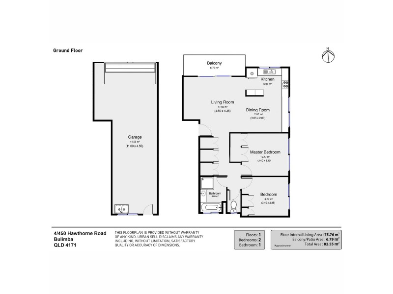 4/450 Hawthorne Road, Bulimba QLD 4171 Floorplan