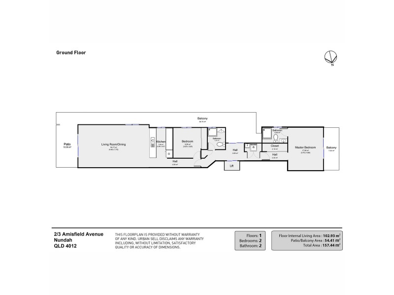 2/3 Amisfield Avenue, Nundah QLD 4012 Floorplan