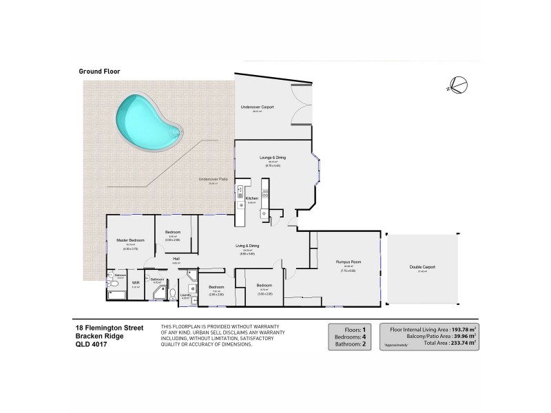 18 Flemington Street, Bracken Ridge QLD 4017 Floorplan