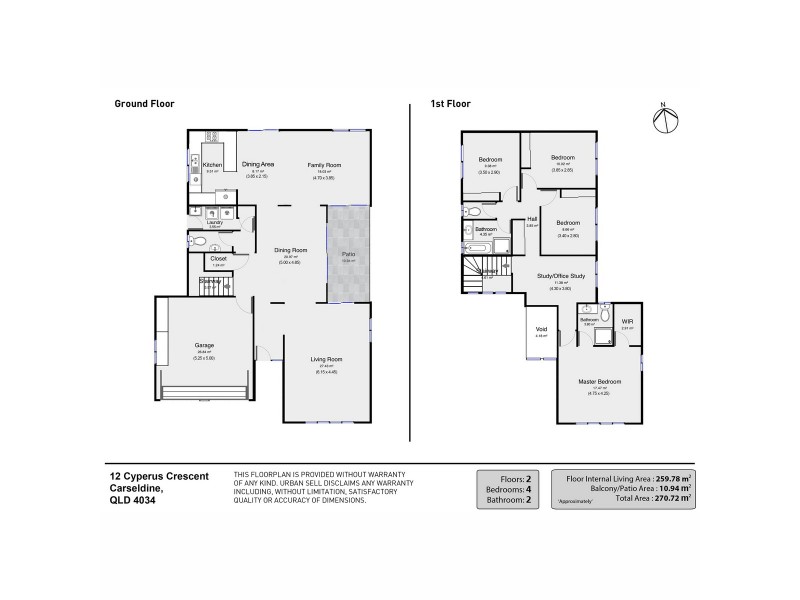 12 Cyperus Crescent, Carseldine QLD 4034 Floorplan