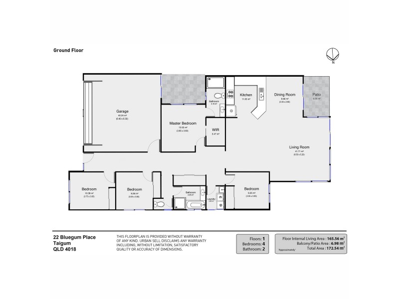 22 Bluegum Place, Taigum QLD 4018 Floorplan