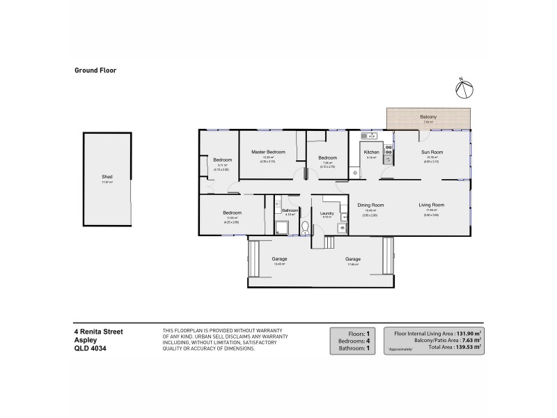 4 Renita Street, Aspley QLD 4034 Floorplan