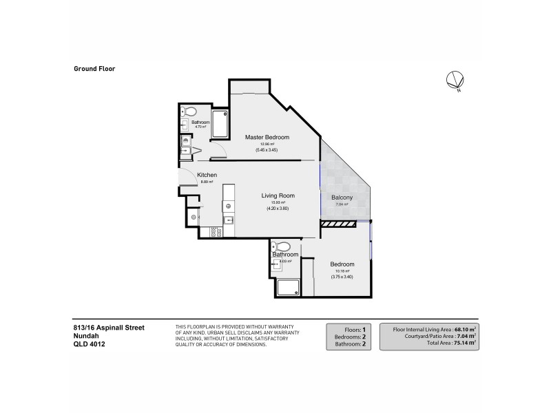 813/16 Aspinall Street, Nundah QLD 4012 Floorplan