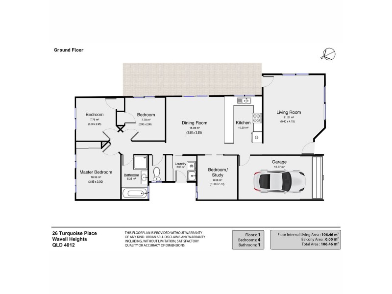 26 Turquoise Place, Wavell Heights QLD 4012 Floorplan