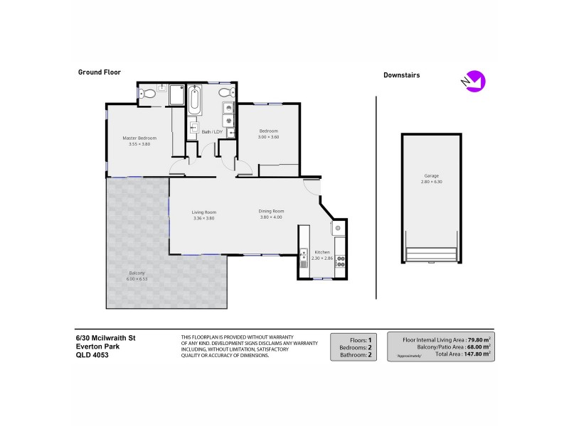 6/30 McIlwraith Street, Everton Park QLD 4053 Floorplan