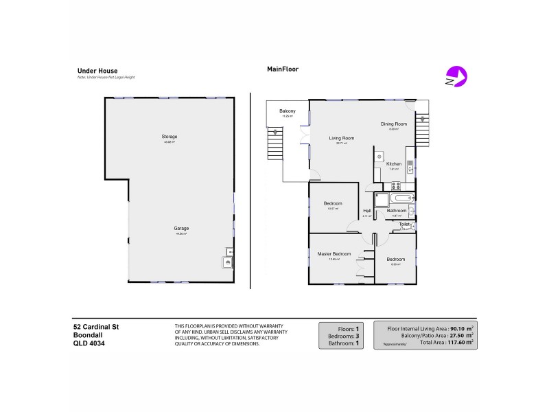52 Cardinal Street, Boondall QLD 4034 Floorplan
