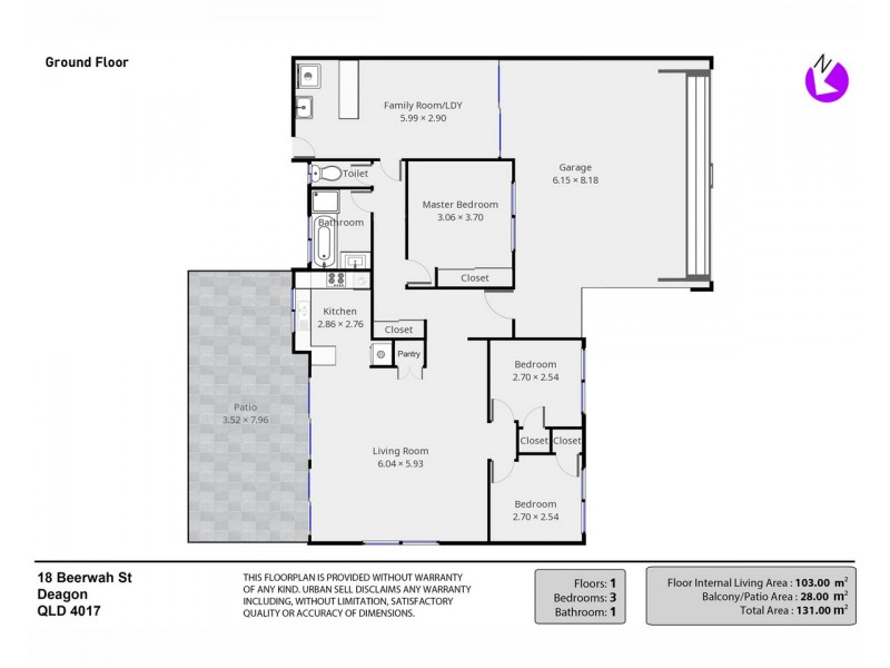 18 Beerwah Street, Deagon QLD 4017 Floorplan