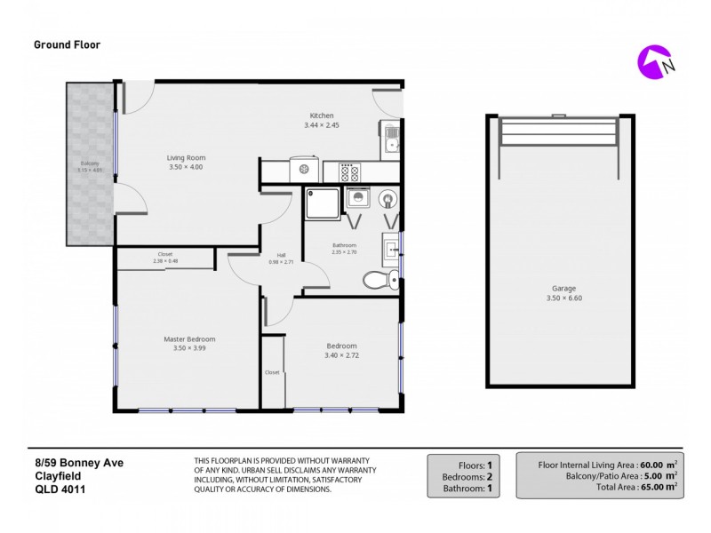 8/59 Bonney Avenue, Clayfield QLD 4011 Floorplan