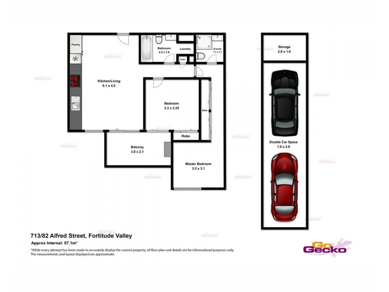 713/82 Alfred Street, Fortitude Valley QLD 4006 Floorplan
