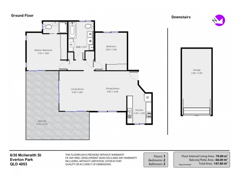 6/30 McIlwraith Street, Everton Park QLD 4053 Floorplan