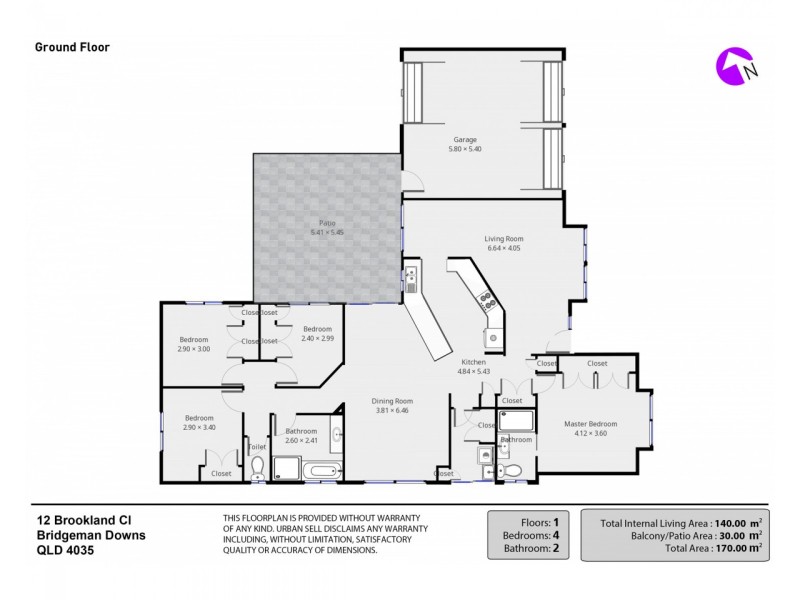 12 Brookland Close, Bridgeman Downs QLD 4035 Floorplan