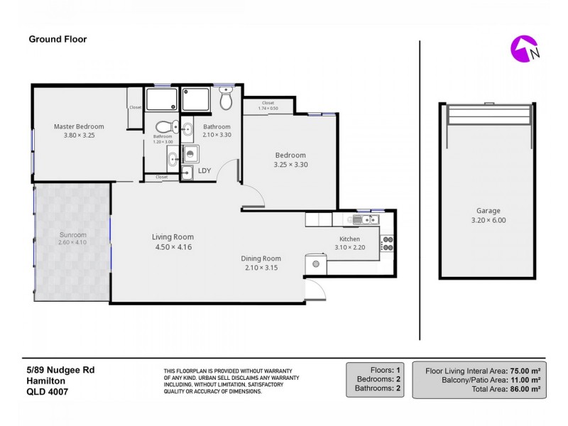 5/89 Nudgee Road, Hamilton QLD 4007 Floorplan