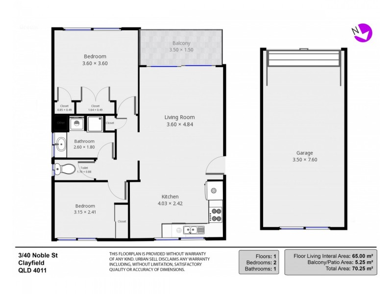 3/40 Noble Street, Clayfield QLD 4011 Floorplan