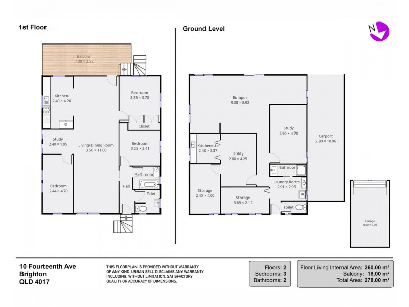 10 Fourteenth Avenue, Brighton QLD 4017 Floorplan