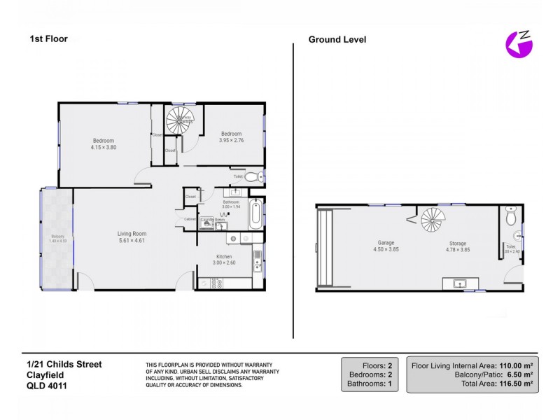 1/21 Childs Street, Clayfield QLD 4011 Floorplan