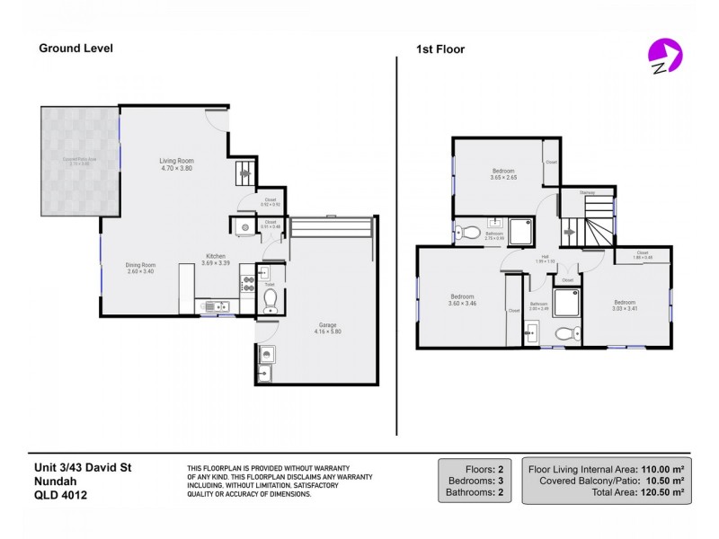 3/43 David Street, Nundah QLD 4012 Floorplan