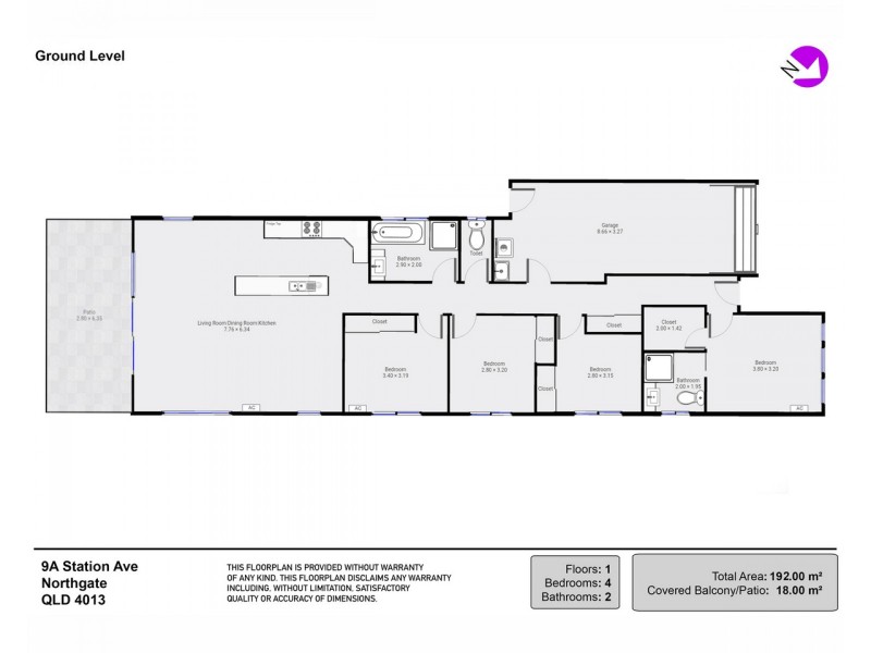 9A Station Avenue, Northgate QLD 4013 Floorplan