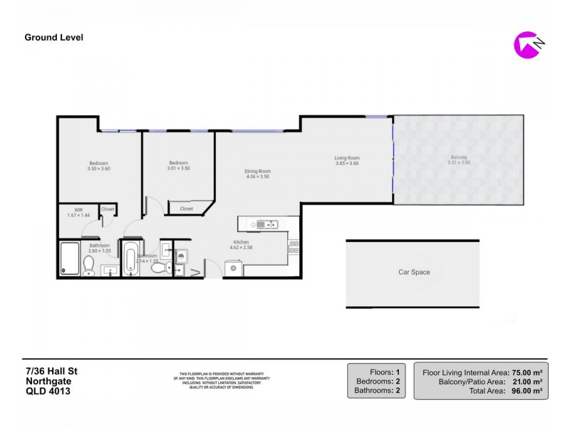 7/36 Hall Street, Northgate QLD 4013 Floorplan