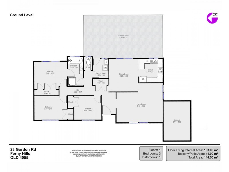 23 Gordon Road, Ferny Hills QLD 4055 Floorplan